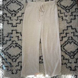 Blu Pepper Textured Cream Pants